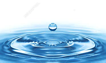 WATER DROP BLUE with ripples