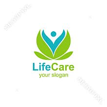 life care logo template
