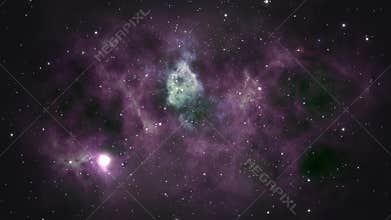 Cosmos space video background animation