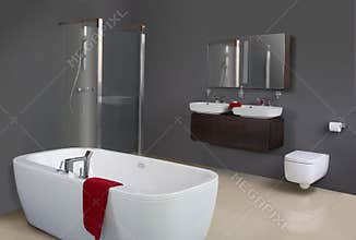 Modern Grey Bathroom