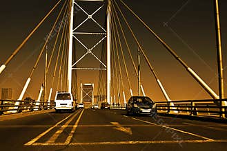 Sunset on Nelson Mandela Bridge