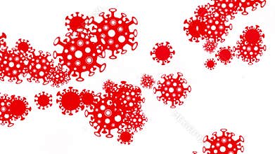 Global coronavirus pandemic looped animation.