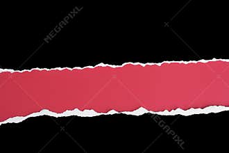 Wide horizontal double tear