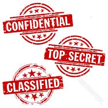 Confidential & Top Secret Stamps