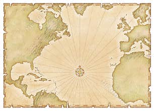 Old Atlantic Map