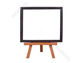 Frame on an easel