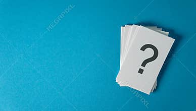 Question Mark On Paper Notes