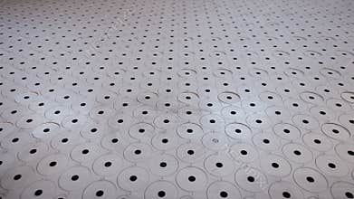 Laser cutter machined steel sheet - manufacturing of washers