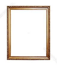 Old antique gold frame