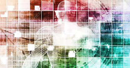 New Technology Business Concept of the Next Generation