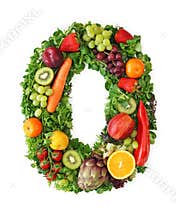 Fruit and vegetable alphabet