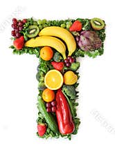 Fruit and vegetable alphabet