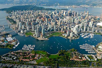 Vancouver from the sky