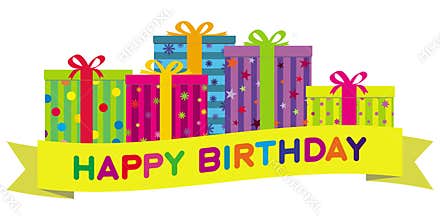 Gift Boxes and Banner