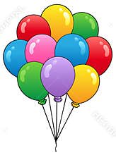 Group of cartoon balloons 1