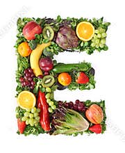 Fruit and vegetable alphabet
