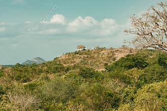 A view of hills and valleys with cloudy sky in Morogoro tanzania