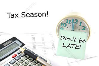 Tax Season! Business Concept Image.
