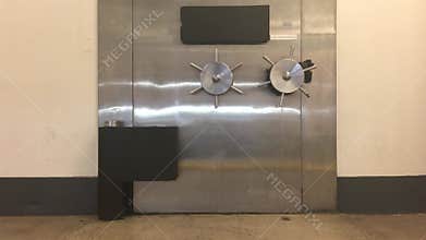 Secure Safe Large Vault Door for a Bank