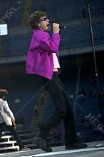 The Rolling Stones ,Mick Jagger during the concert
