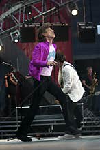 The Rolling Stones ,Mick Jagger during the concert