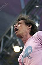 The Rolling Stones ,Mick Jagger during the concert