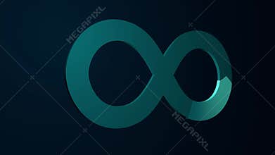 Devops software development operations infinity symbol. Program administration system life cycle. Coding building