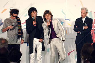 Rolling Stones , Mick Jagger, Ronnie Wood, Charlie Watts, Keith Richards