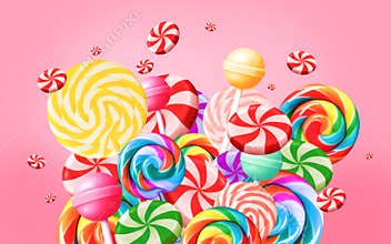 Bright sweet food background