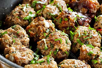 Meatballs Cooking