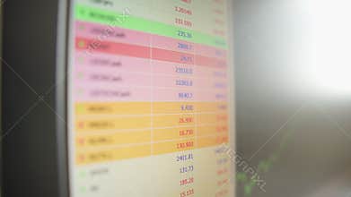 Bid and ask financial market, stock trading, financial crisis