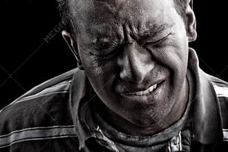 Man In Extreme Anguish or Pain
