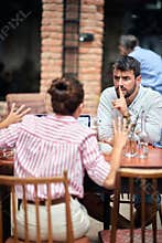 Young couple arguing; couple problems