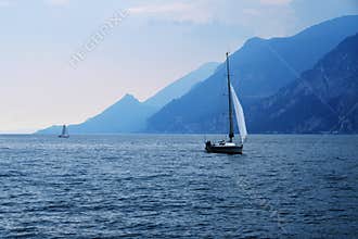 Sailing on Lake Garda