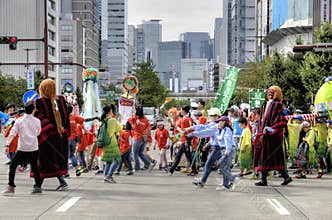 Street festival in Nagoya, Japan