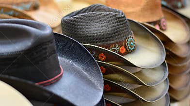 The hats of the farm rancheros