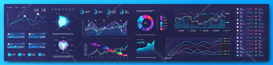 Great UI, UX, KIT set charts, graphics