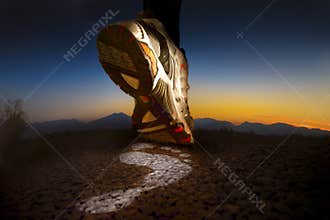 Sport Shoe. Foot Running