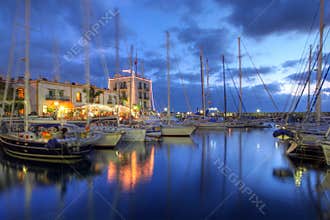 Sunset in Puerto de Mogan, Gran Canaria, Spain