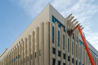 Up view of a brand new building