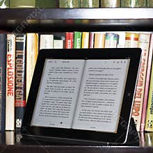 Apple ipad 2 in a modern library