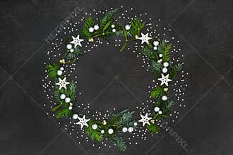 Christmas and Winter Solstice Wreath Decoration