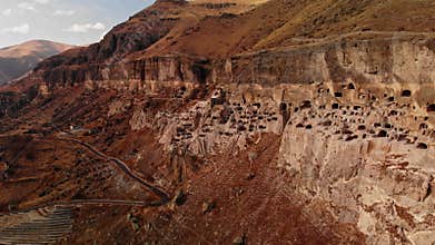 Wonderful Place of Cave Monastery on Mountain