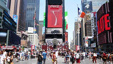 The billboards of Times Square
