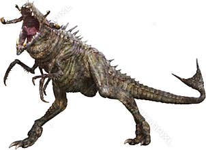 Space Alien Monster, Beast, Isolated