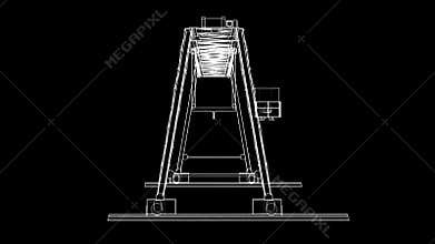 Animated rotation of the Gantry crane