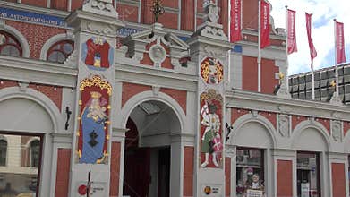 Facade of the House of Blackheads in Riga