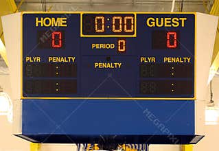 Ice hockey scoreboard