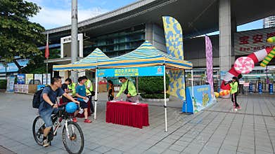 Shenzhen, China: Scene of national Fitness Competition Registration