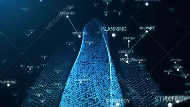 Finance Center Creative Concept Background